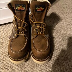 Thorogood Steel Toe Brown Leather Work Boots